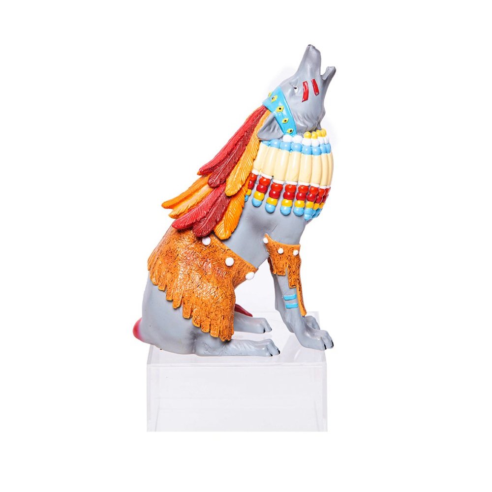 Westland Giftware Chief Cry Wolf Figurine WG-19313 Call of the Wolf Collection